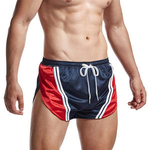 กางเกงขาสั้นตาข่ายสองชั้นสำหรับผู้ชายผ้าโพลีเอสเตอร์พิมพ์ซับลิเมชันทำจากวัสดุ100% - Product Image 2