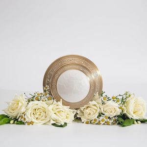 ทันสมัยหัตถกรรมโลหะนิรันดร์โกศสีขาวไข่มุกขาวบริสุทธิ์สลักด้วยทองคำ - Product Image 6