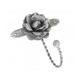 Crochet mural en métal en fer Design floral fini antique pour salon salle de bain et cuisine décoration crochets muraux - Product Image 4