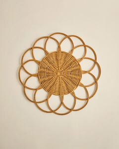 Lot de 3 sets de table ronds en rotin, assiettes de table pour fête - Product Image 4