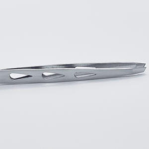 Pinzas para cejas de acero inoxidable de la mejor calidad para mujer con punta inclinada pulida de diferente diseño para mayor comodidad y estilo - Product Image 3