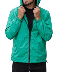 Veste coupe-vent légère pour homme, coupe-vent décontracté d'automne, en toile, col montant, à capuche, fermeture éclair intégrale, coupe-vent 2026 - Product Image 6