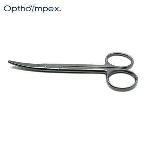 Ciseaux chirurgicaux pour animaux, instruments vétérinaires, lames de précision en acier inoxydable, manche courbé et droit, outils de procédure médicale - Product Image 2