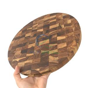 Planche à découper en bois de teck faite à la main de qualité supérieure-Artisanat en grain de fin du Vietnam - Product Image 3