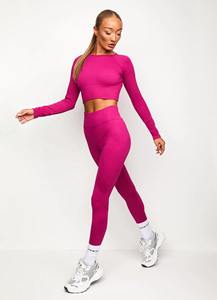 Pantalon de yoga personnalisé à haute élasticité pour femmes, collants à séchage rapide, leggings de sport décontractés de couleur unie avec poche respirante - Product Image 3
