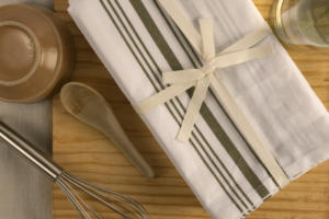 Servilleta Bistro de 100% algodón-Tejido verde oliva sostenible de secado rápido para uso doméstico - Product Image 6