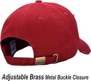 Gorras de béisbol de 5 paneles personalizables para hombre y mujer, gorros vaqueros de papá, sarga desgastada Vintage lavada, algodón liso con bordado 3D - Product Image 2