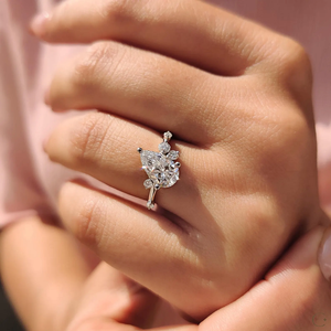 Bague en diamant de laboratoire de 1 à 2 carats, faite à la main, qualité de coupe exceptionnelle, plaqué or rose 14 carats, certifiée IGI, origine éthique, pour les occasions fines - Product Image 2