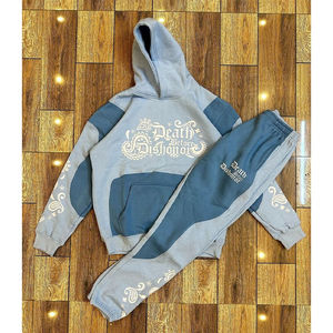 Logotipo personalizado para Puff Print Flare Pantalones de chándal Sudadera con capucha Traje deportivo de alta calidad para Track Jogging Spring Conjunto de dos piezas-Tallas grandes - Product Image 1