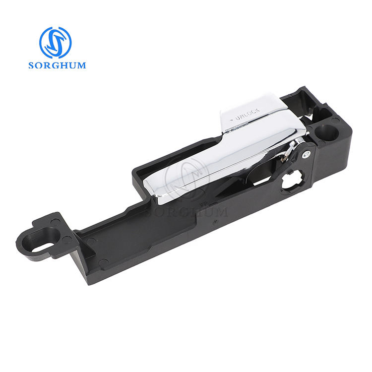 Front Passenger Interior Door Handle - Chrome & Black - Fits 2006-2012 Ford Fusion, Mercury Milan