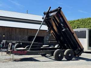 Fairly Used Affordable Premium Quality Hydraulic Rear Tipper Semi Trailer Custom Color and Size Weberlane 14' Dump Trailer - Product Image 5