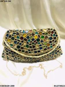 กระเป๋าคลัตช์สำหรับผู้หญิงงานราตรี,กระเป๋าคลัทช์สำหรับเจ้าสาวงานช่างทำมืองานราตรี - Product Image 3