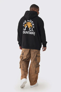 Sudadera de Punto Oversize para Hombre, Otoño 2025, con Capucha y Estampado Puff, 100% Algodón Ecológico, Transpirable, con Impresión de Logotipo Personalizado - Product Image 2