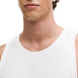 2025 Zeroed, camiseta sin mangas de algodón sin mangas de primera calidad para hombre, chaleco de cuello de Color sólido, ropa de calle para gimnasio, Fitness, uso informal - Product Image 3