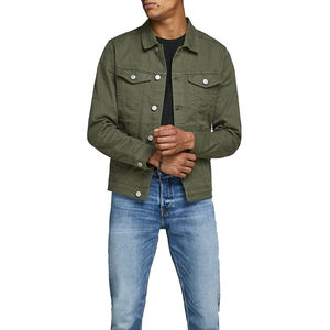 Chaqueta vaquera Formal de lona de alta calidad para hombres y mujeres con capucha impermeable directo de fábrica al por mayor duradero 100% algodón - Product Image 3