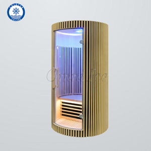 Salle de sauna infrarouge en bois massif OMNI Premium, 1 personne, installation facile, <span class=keywords><strong>spa</strong></span> à domicile, sauna à vapeur sèche pour la détoxification et la relaxation en intérieur - Product Image 6