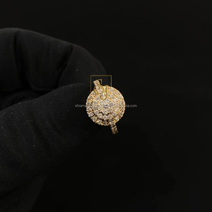 Bague de luxe en or massif 18 carats, sertie de diamants naturels, bijoux fins, hip hop, bagues de mariage, bagues de fiançailles, cadeau pour les fêtes - Product Image 1