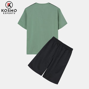 <b>Men's</b> Summer <b>Short</b> Sleeve <b>Top</b> <b>and</b> <b>Shorts</b> <b>Set</b> Quick Drying 100% Cotton Terry Fabric - Product Image 6