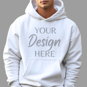 Sweat à capuche surdimensionné en coton 100% avec logo personnalisé, poids lourd, avec poche pour femmes, 380 g/m², streetwear uni pour l'hiver - Product Image 5