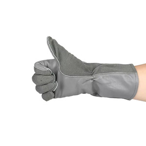 Guantes de vuelo Nomex con logotipo personalizado Guantes de trabajo de cuero para hombres Guantes de carreras de conducción de cuero de piel de oveja suaves y duraderos - Product Image 3