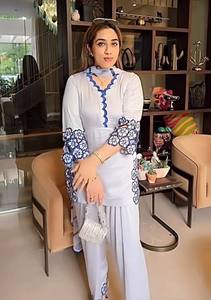 นักออกแบบใหม่สวมใส่ด้านบนและ Farsi salvar. กับ duppata แฟนซีและงานเย็บปักถักร้อย - Product Image 3