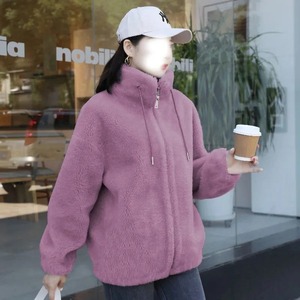 Pull cardigan en molleton double face à sept couleurs pour femmes, brodé, 100% coton, nouveau style, veste à capuche avec fermeture éclair haute, respirant - Product Image 3