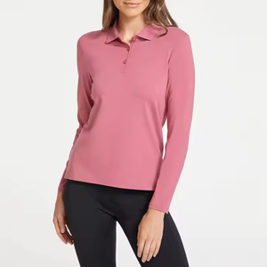 Camiseta Polo transpirable personalizada para mujer, camiseta Polo de Golf de tela de algodón de alta calidad de verano para mujer, tarifa al por mayor OEM - Product Image 5