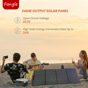 F240 240W générateur d'énergie support usine gros silicium monocristallin recharge multi appareils pliant portable donc - Product Image 6