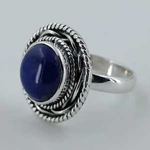 Lapis Lazuli 925 Sterling Silver Handmade <b>Statement</b> <b>Ring</b> Fine Quality September Birthstone Boho Jewelry for Gift - Product Image 6