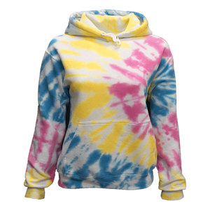 Sudadera con capucha de peso pesado de algodón 100% para hombre bordado lavado ácido Tie Dye Streetwear Cordón de gran tamaño con sudaderas con capucha de invierno - Product Image 1