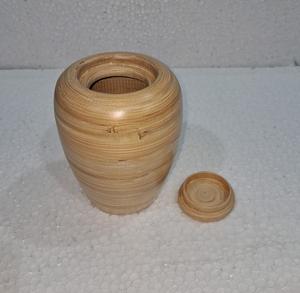 Fabricación mayorista de urna crematoria de bambú hilado para cenizas ODM urna de bambú decorativa de Vietnam - Product Image 3