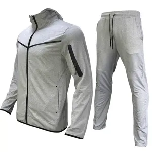Ensembles de joggings pour hommes avec LOGO personnalisé survêtement vêtements de sport pour hommes ensembles vêtements d'entraînement survêtement personnalisé pour hommes confortables de gymnastique - Product Image 4