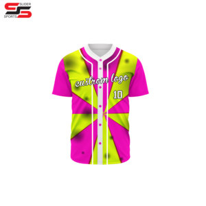 Wholesale Cheap Sublimated Baseball Jerseys Custom Made Breathable Baseball t Shirt Men's Baseball Button up - Product Image 5