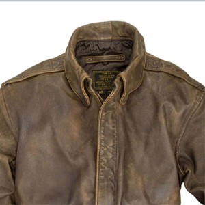 Cazadora Bomber de cuero desgastado para hombre Cuero genuino de estilo vintage con diseño clásico - Product Image 5