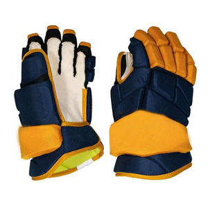 Gants de hockey sur glace durables 300GSM Construction à double couture avec mousse protectrice absorbant les chocs Services OEM ODM - Product Image 1