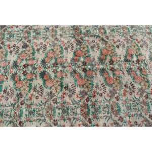 พรมวินเทจตุรกีขนาดใหญ่ 5.4x10.2 ฟุต พรมขอบสีแดงเขียว - Product Image 5