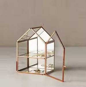 กล่องจัดระเบียบเครื่องประดับหรูหรากล่องแก้วเครื่องประดับทองสำหรับตกแต่งของขวัญขึ้นบ้านใหม่ - Product Image 5