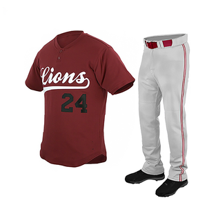 ชุดเบสบอลระบายอากาศน้ำหนักเบาสำหรับผู้ใหญ่ชุดมีหลายขนาดพร้อมเทคนิคการพิมพ์โลโก้ตามต้องการ - Product Image 1