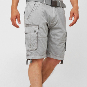 Pantalones cortos de carga para hombre con logotipo personalizado del fabricante de fábrica-Color sólido Multi-Bolsillos Estilo casual OEM Venta al por mayor Fleece Impresión digital - Product Image 4