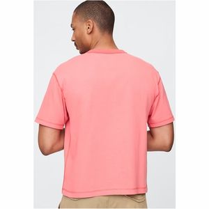 เสื้อยืดผ้าฝ้าย100% สำหรับผู้ชายเสื้อยืดลายเรียบลำลองออกแบบโลโก้ได้ตามต้องการ - Product Image 2