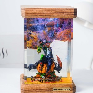 Lámpara epoxi personalizada, lámpara de resina epoxi, lámpara de resina epoxi personalizada, lámpara de Arte de madera de resina, luz nocturna personalizada, regalo hecho a mano - Product Image 4