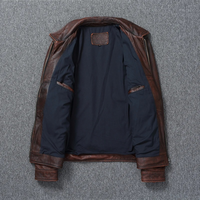 Vestes pour hommes en cuir véritable de qualité supérieure, écologiques, doublées de fausse fourrure, imperméables, respirantes, grandes tailles, vente en gros