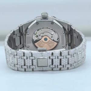 Montres de luxe unisexes en verre de quartz, bijoux fins, acier inoxydable de qualité supérieure, bracelet en diamant moissanite, prix de vente - Product Image 3