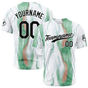 Vestes à manches courtes à la mode pour maillot de baseball pour jeunes avec logo de nom imprimé Votre propre équipe de sublimation - Product Image 4
