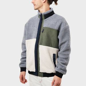 2025 meilleur matériel hommes Sherpa polaire veste grande taille automne hiver col montant haute rue Style écologique respirant - Product Image 6