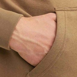 Logo personnalisé de haute qualité 500 GSM 100% coton sweats à capuche polaire Streetwear pull lourd sweats à capuche hommes respirant de base - Product Image 4