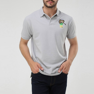Polos de manga corta para hombre con logotipo personalizado/100% polos transpirables y hechos de algodón para hombre con logotipo bordado personalizado - Product Image 6