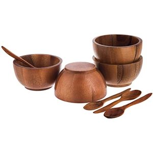 Natural Wooden Salad Serving Bowl Custom Made <b>Table</b> Top Wooden Bowl Dough Bowl For Home Kitchen Use - Product Image 1