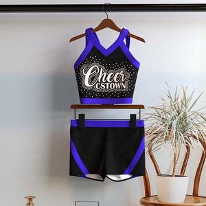 Uniformes competitivos Cheer, ropa de porristas de diseño personalizado con tela elástica y absorbente de humedad para una máxima comodidad - Product Image 2