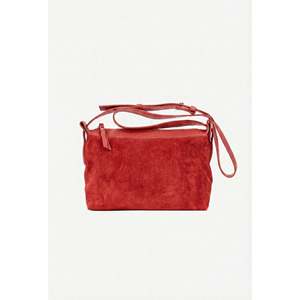 Borsa a Tracolla in Vera Pelle Scamosciata per Donna - Made in Italy - Art. 25400" - Product Image 5